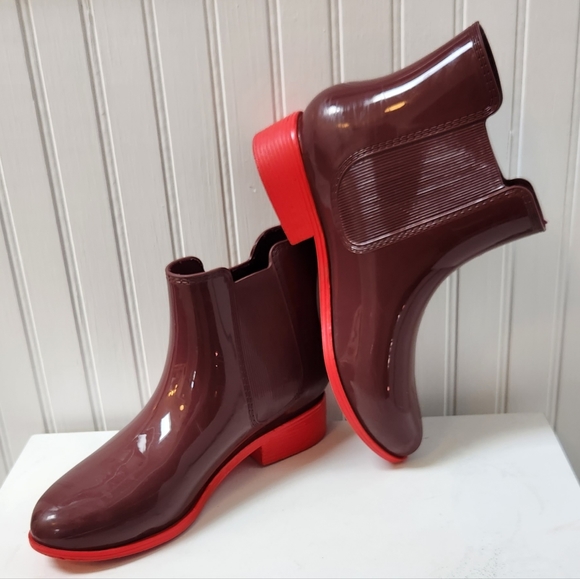 Adorable AMERICAN APPAREL Waterproof Ankle Rain Boots Sz 8 EUC - Picture 4 of 10